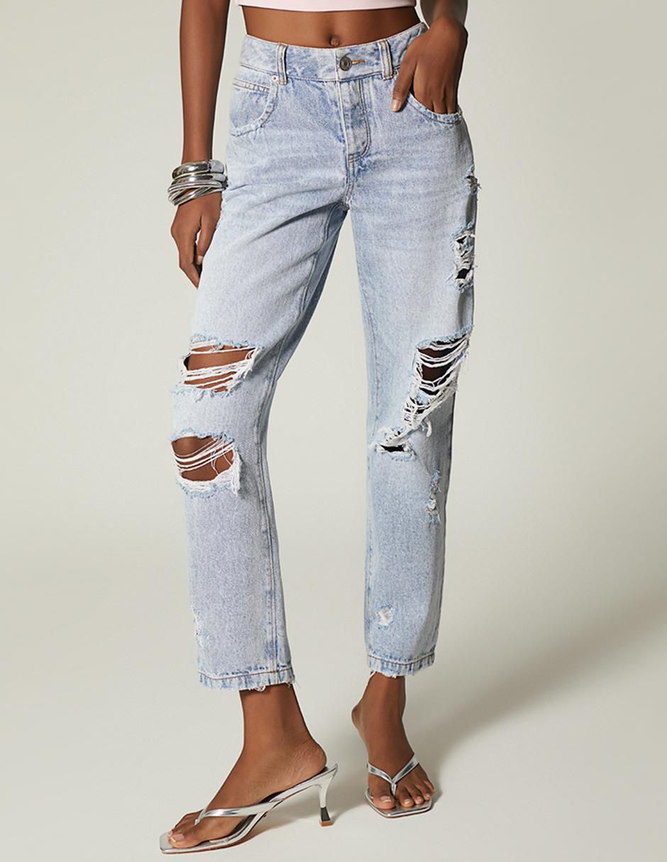 Jeans boyfriend s denim ice para mujer Jeans boyfriend s denim ice para mujer