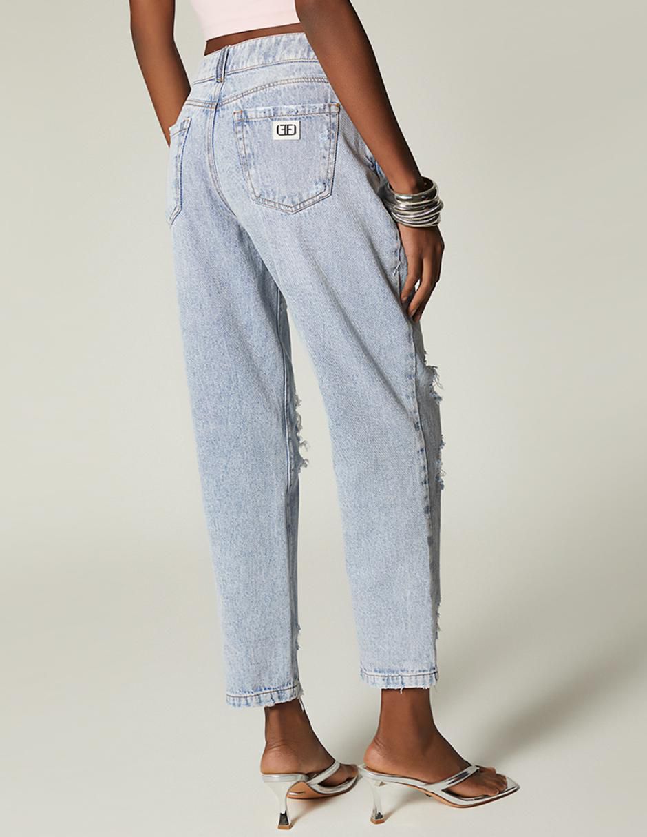 Jeans boyfriend s denim ice para mujer 2