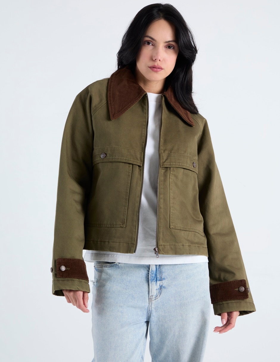 Chamarra cazadora Topshop para mujer