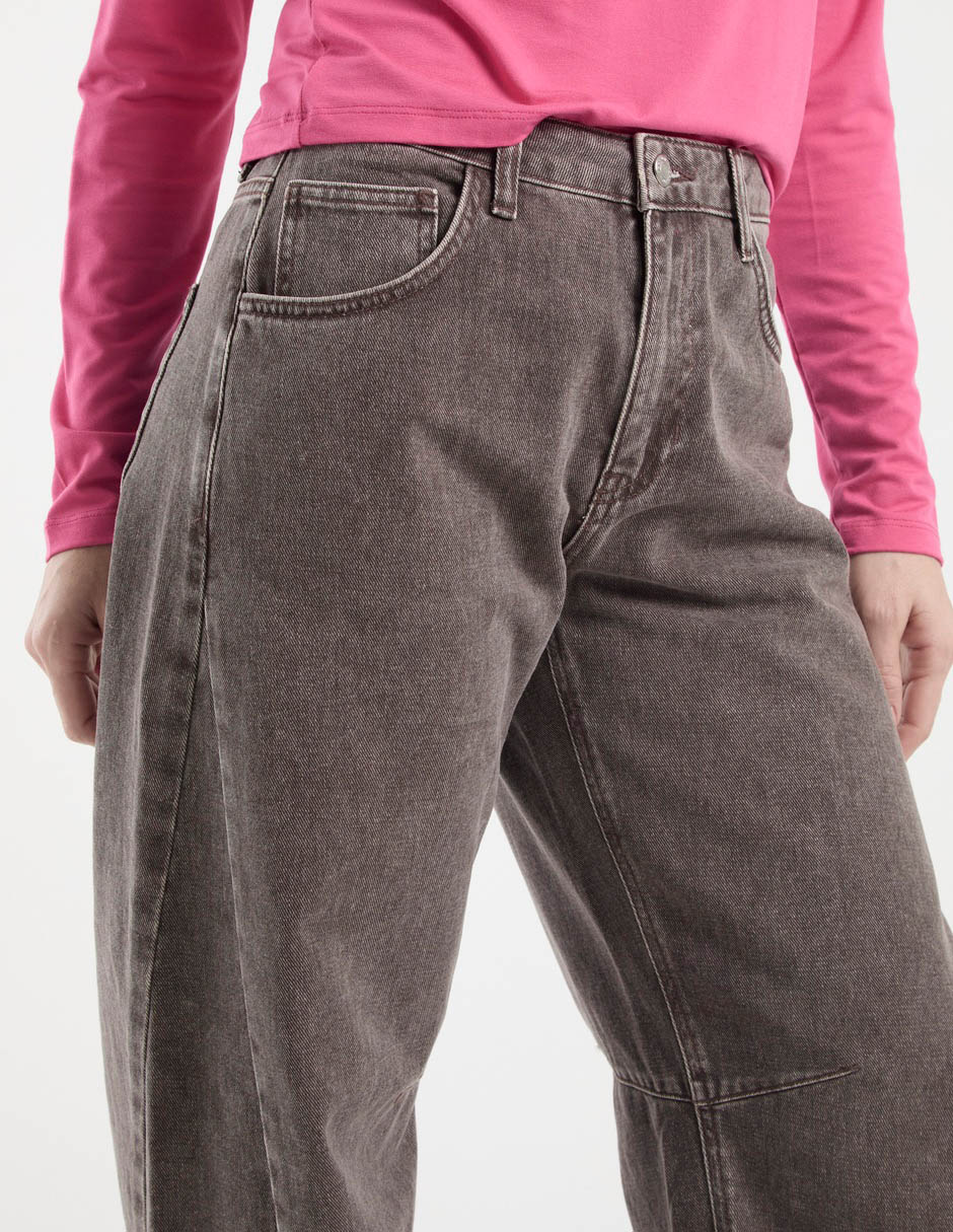 Jeans amplio cintura media Topshop para mujer