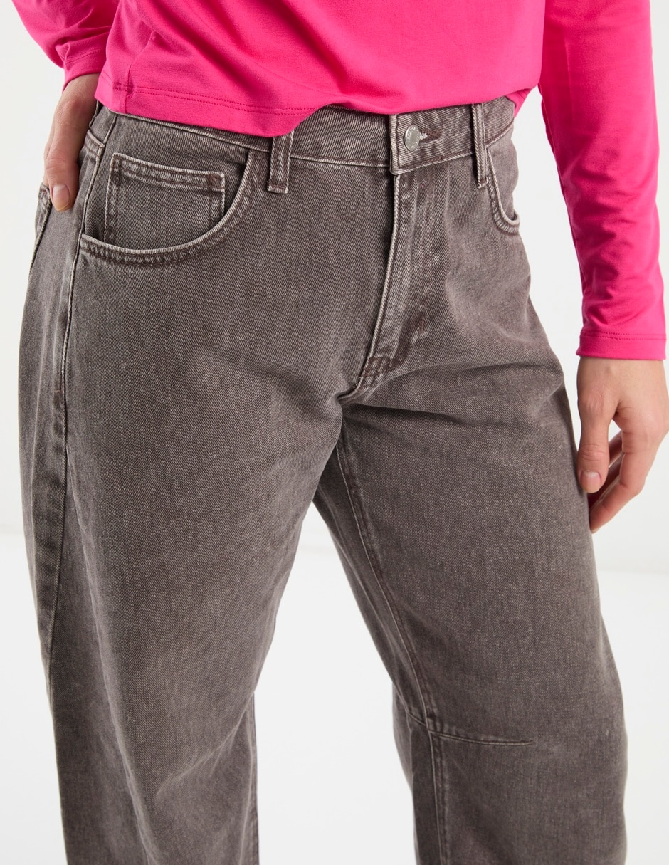 Jeans amplio cintura media Topshop para mujer