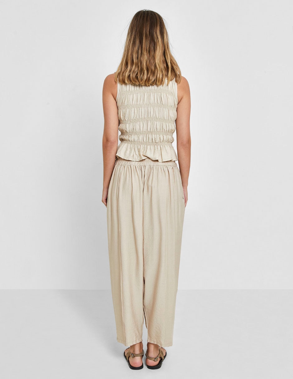Pantalón coulotte amplio para mujer 3