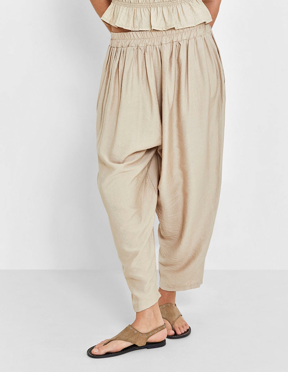 Pantalón coulotte amplio para mujer 2