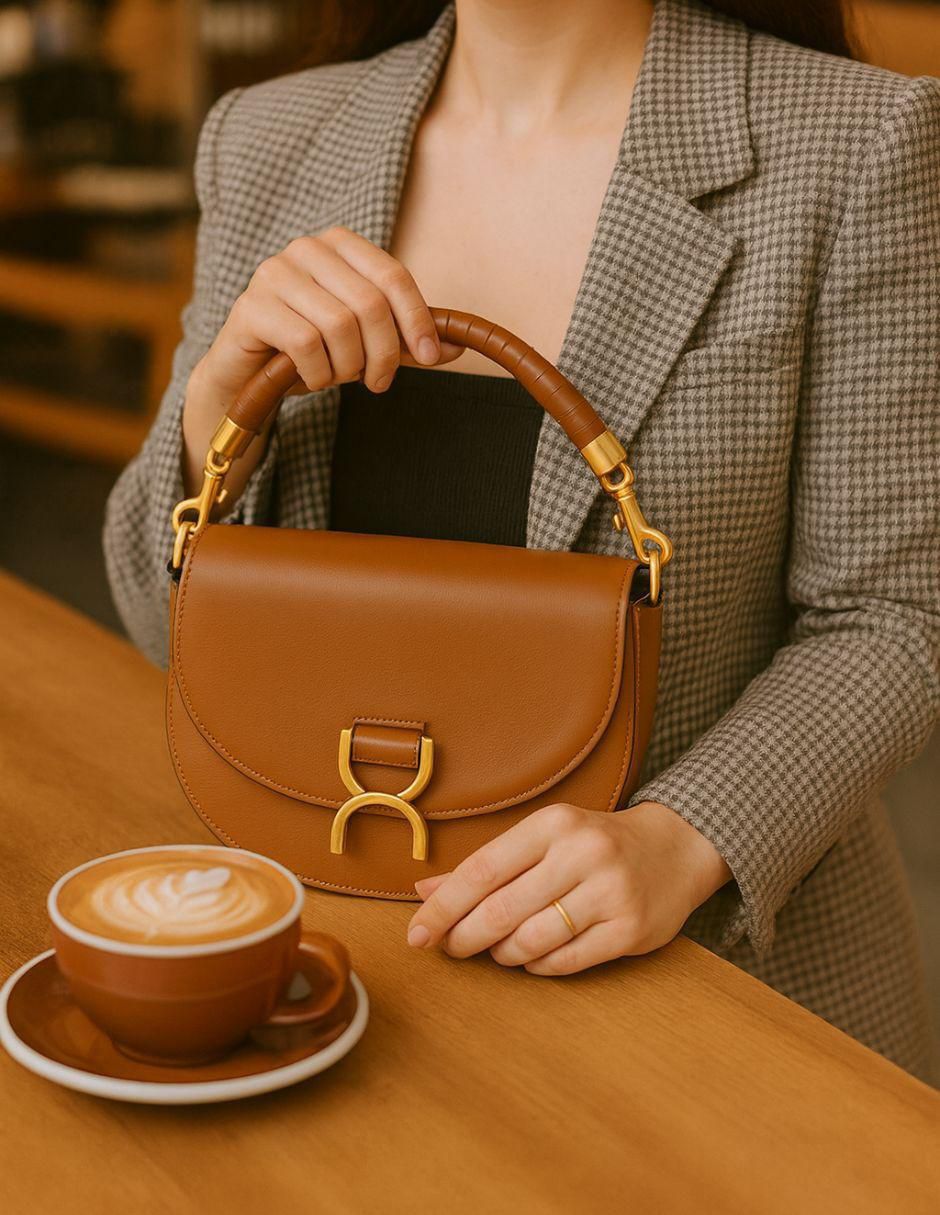 Bolsa crossbody Marena de cuero para mujer