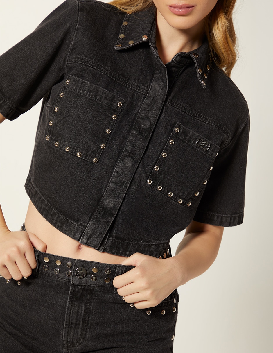 Top cuello camisero Top cuello camisero