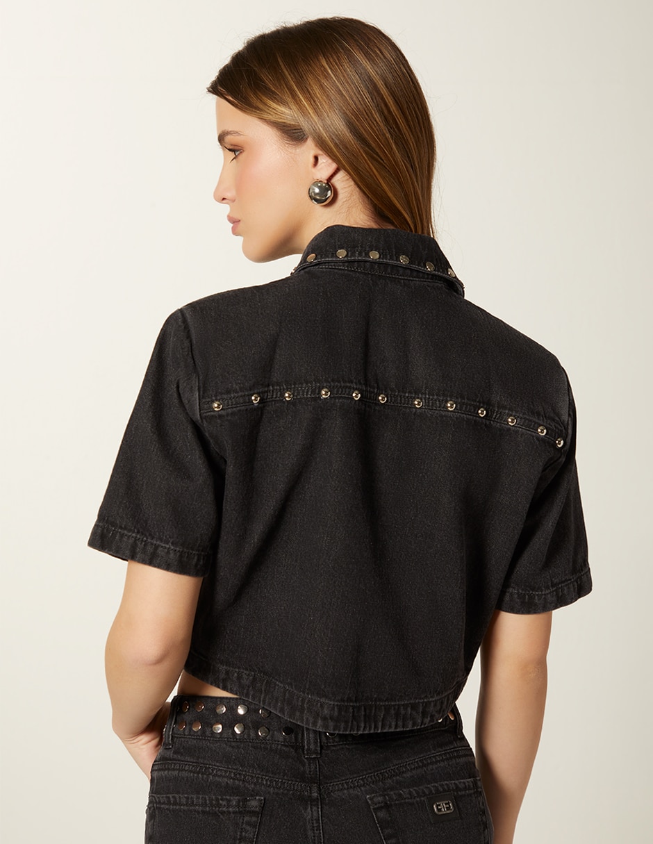 Top cuello camisero 2