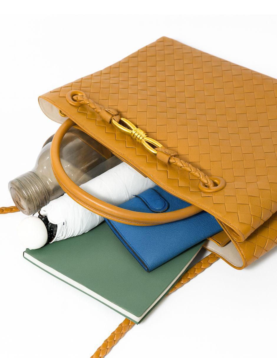 Bolsa satchel Terra de cuero para mujer 7