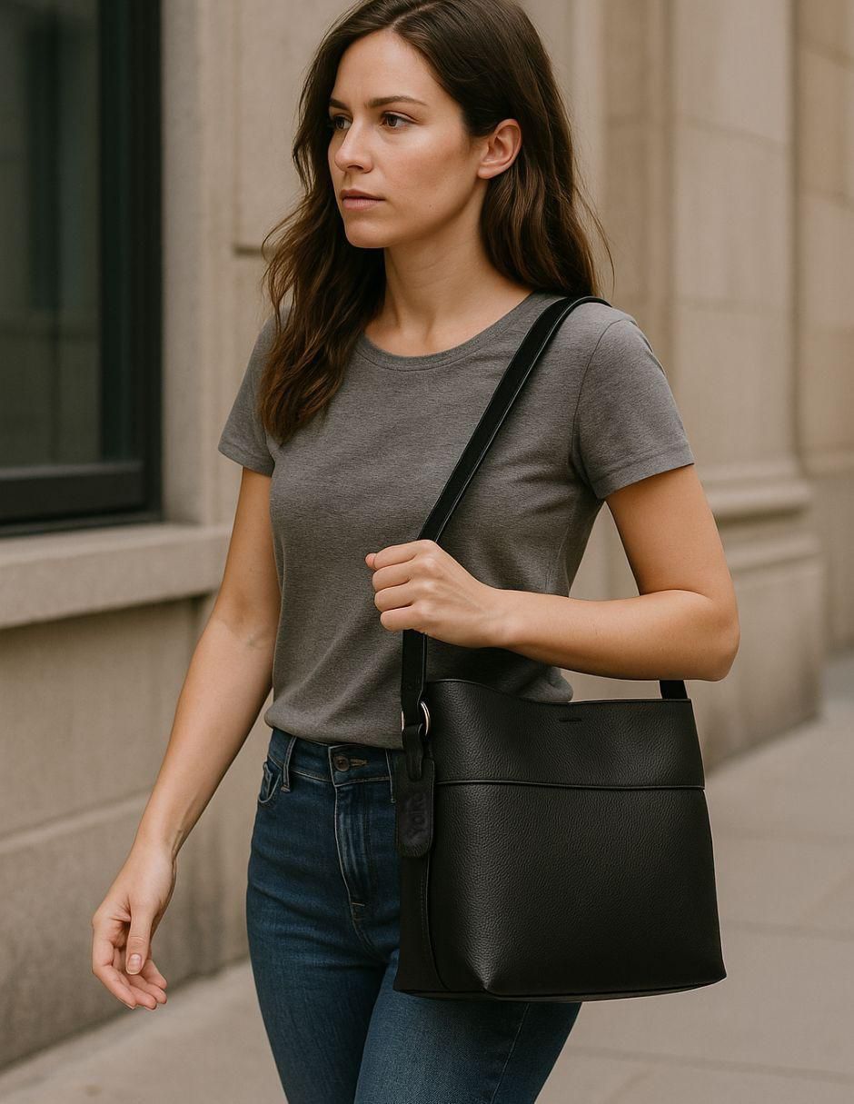 Bolsa shoulder Liria de cuero para mujer 7