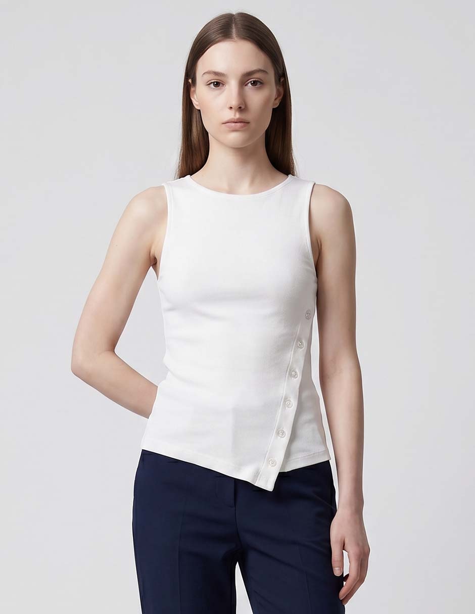 Top cuello regular tirante clásico Top cuello regular tirante clásico