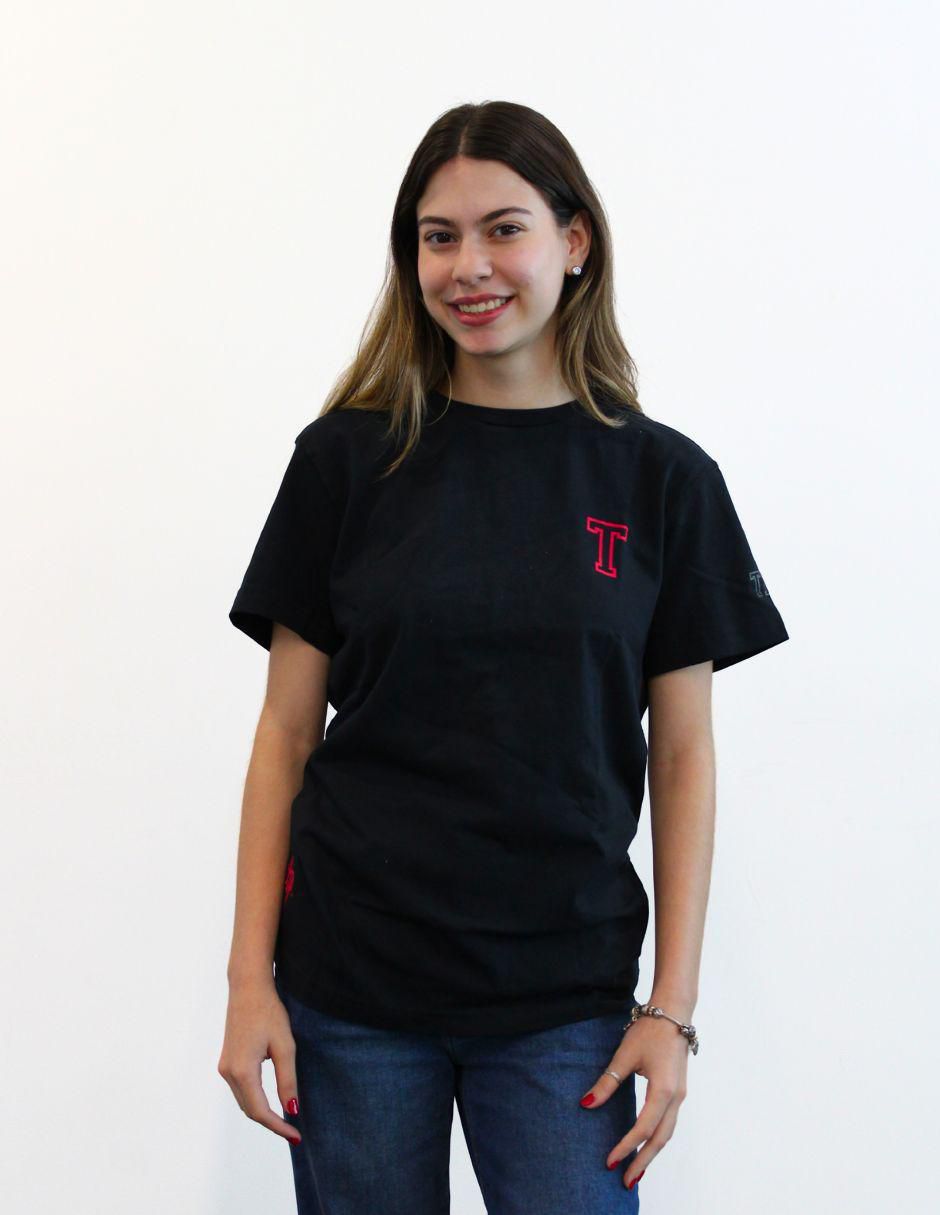 Playera manga corta Gryffindor cuello redondo mujer