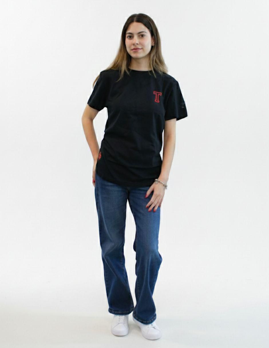 Playera manga corta Gryffindor cuello redondo mujer