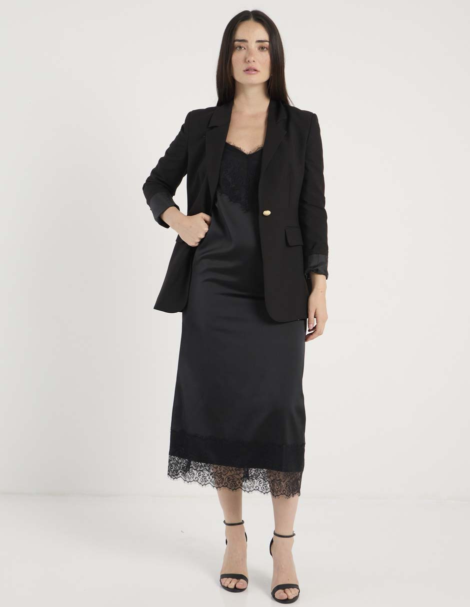 Vestido largo casual Map para mujer