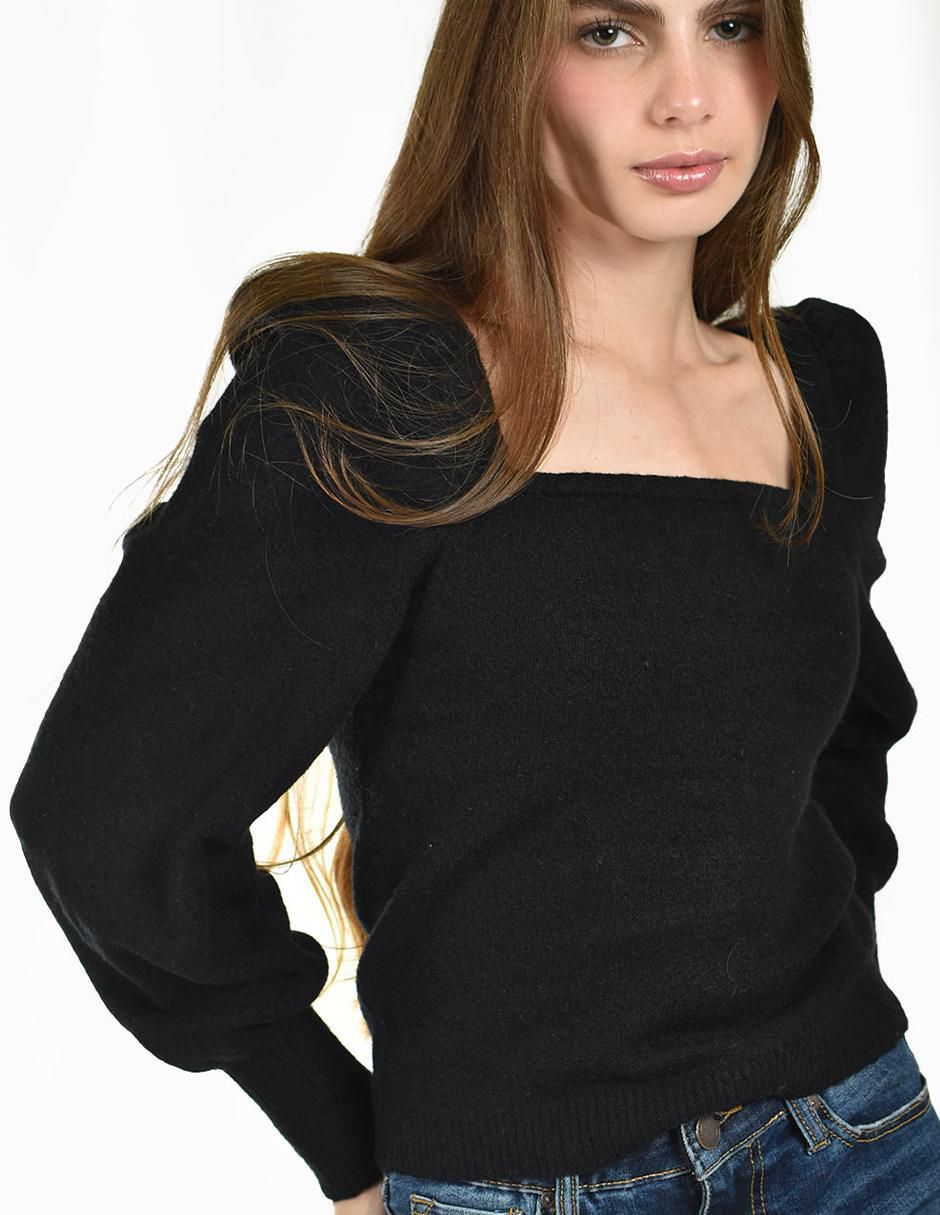 Suéter cuello cuadrado para mujer 3