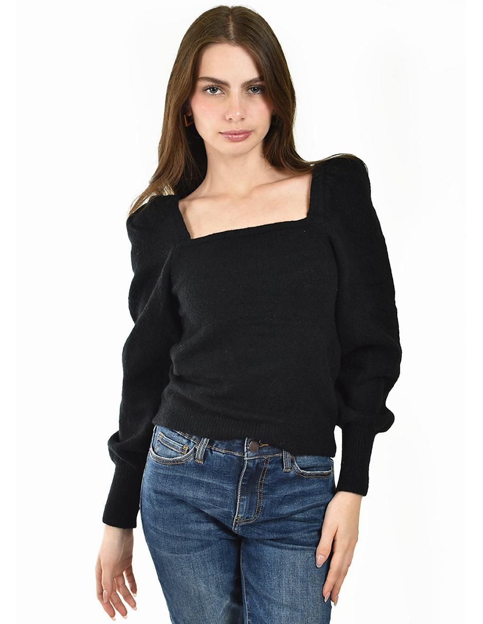 Suéter cuello cuadrado para mujer 2