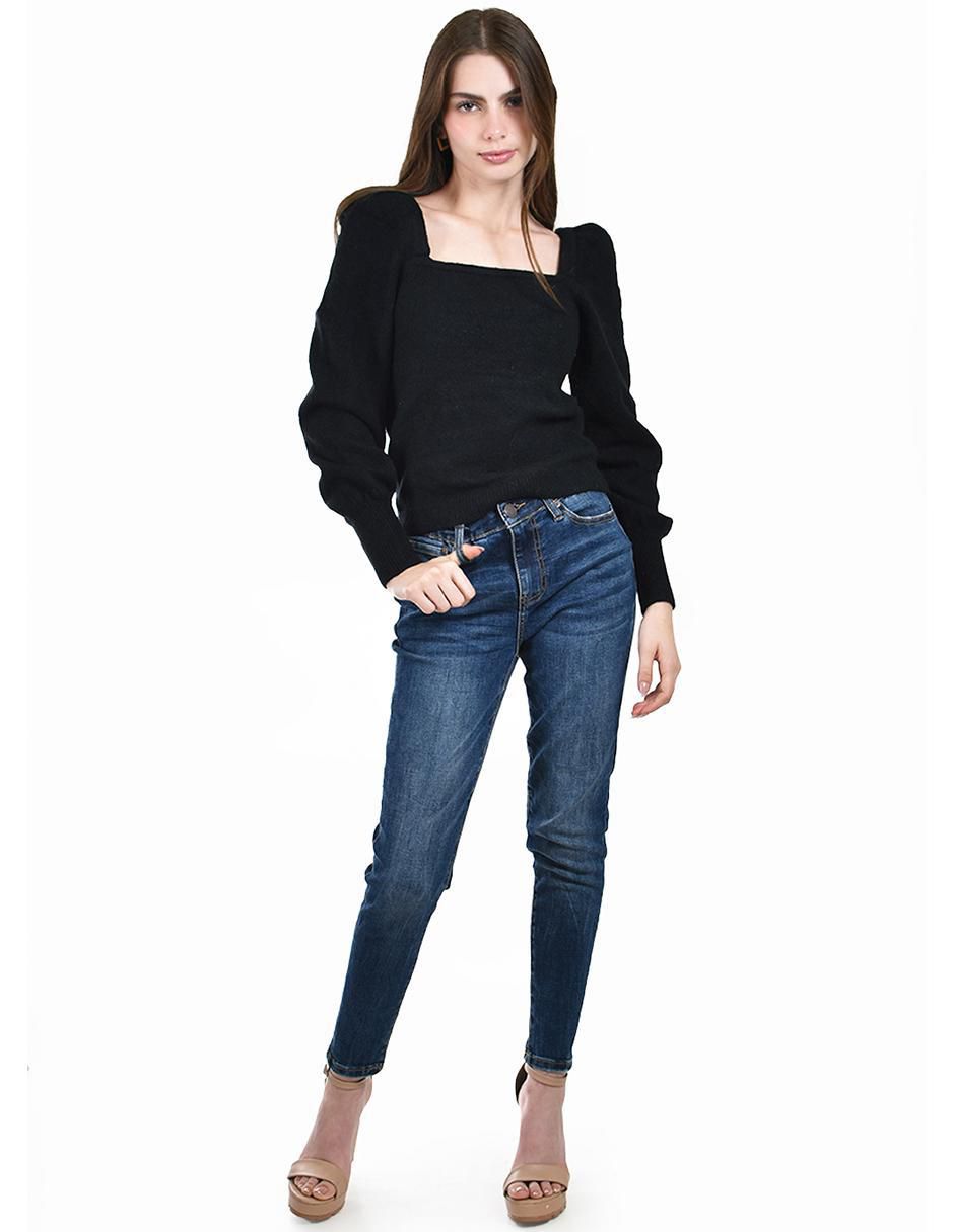 Suéter cuello cuadrado para mujer 6