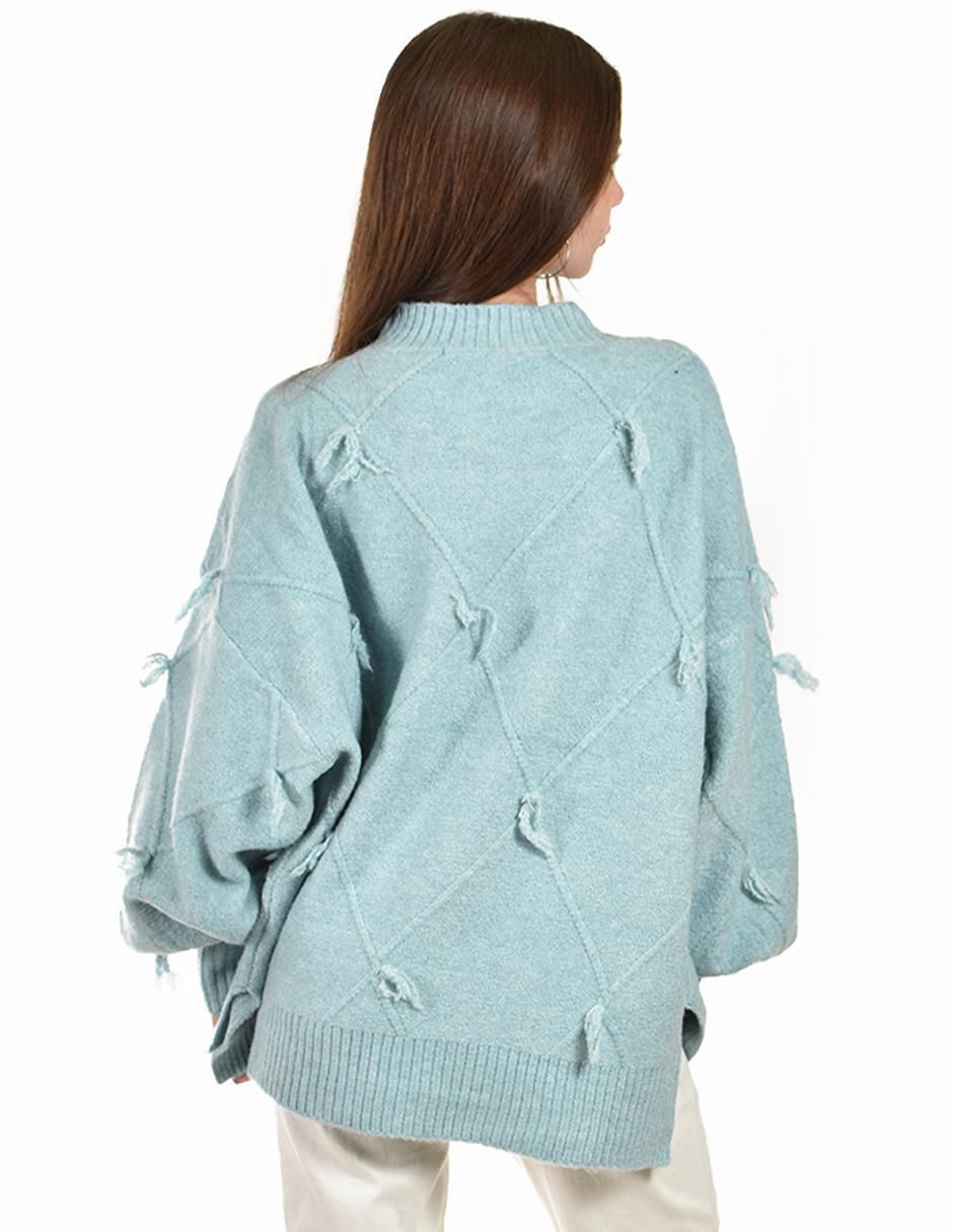 Suéter cuello redondo para mujer 4