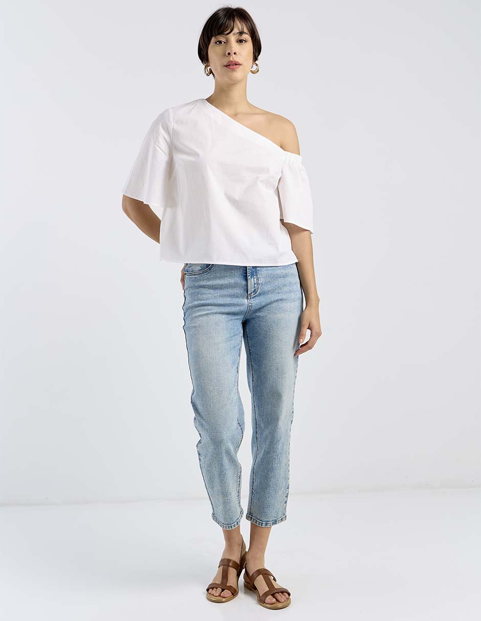 Blusa manga al codo para mujer 5