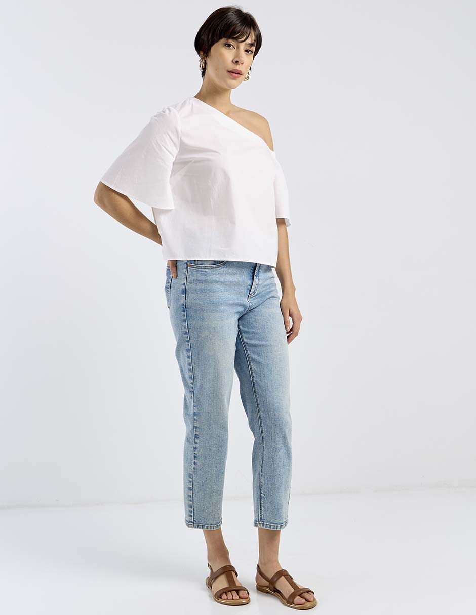 Blusa manga al codo para mujer 4