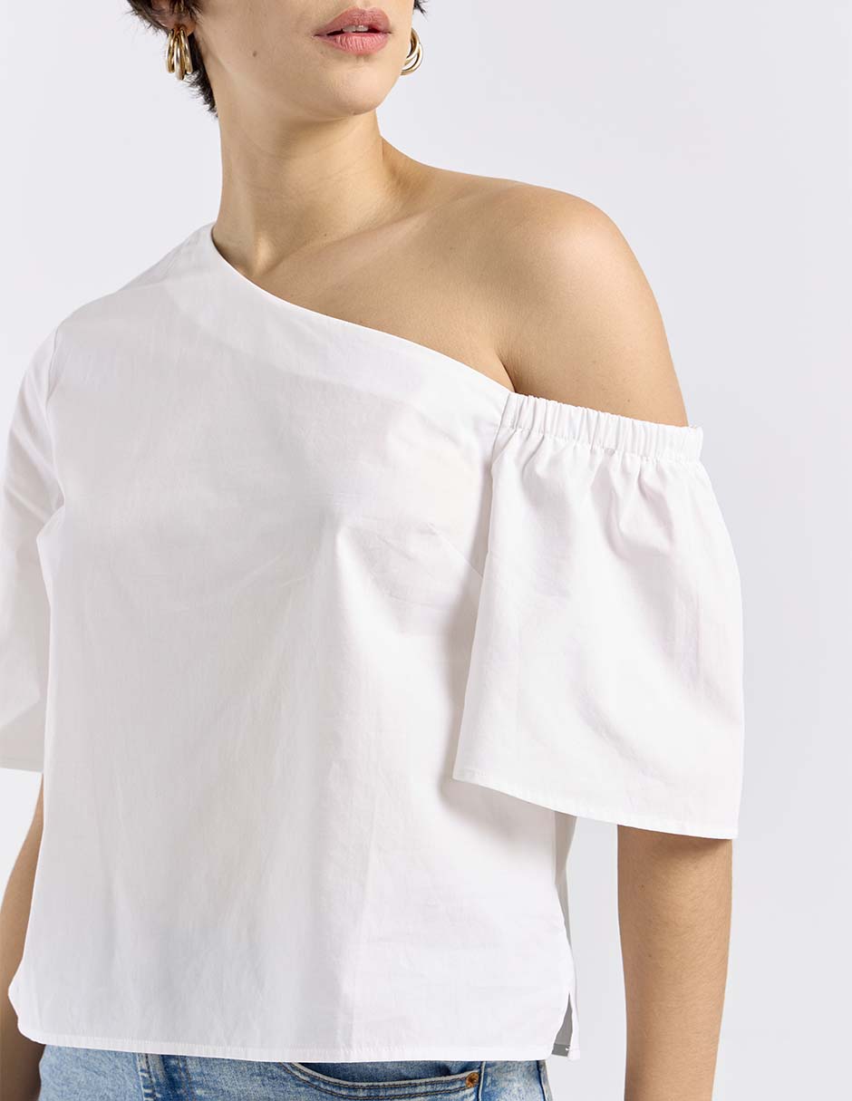 Blusa manga al codo para mujer 3