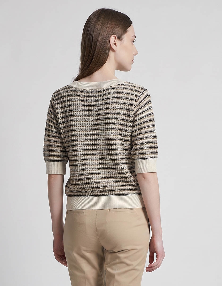Blusa manga al codo para mujer 4
