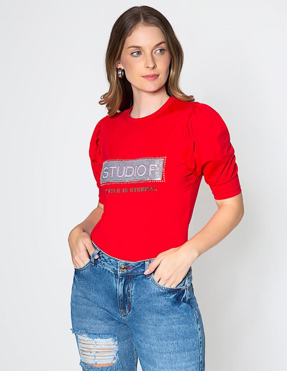 Playera manga al codo Style Is Eternal cuello redondo mujer Playera manga al codo Style Is Eternal cuello redondo mujer
