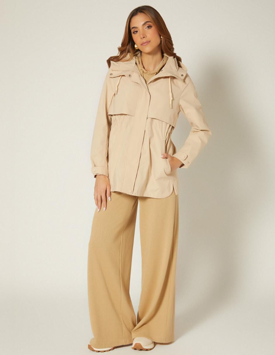 Gabardina impermeable con bolsillos Studio F para mujer