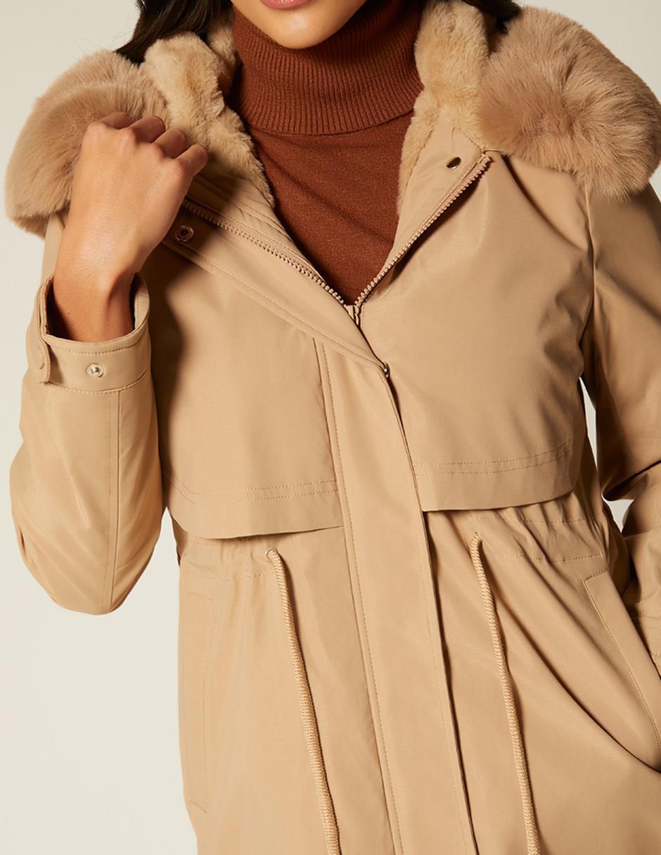 Gabardina resistente al agua con bolsillos para mujer 2
