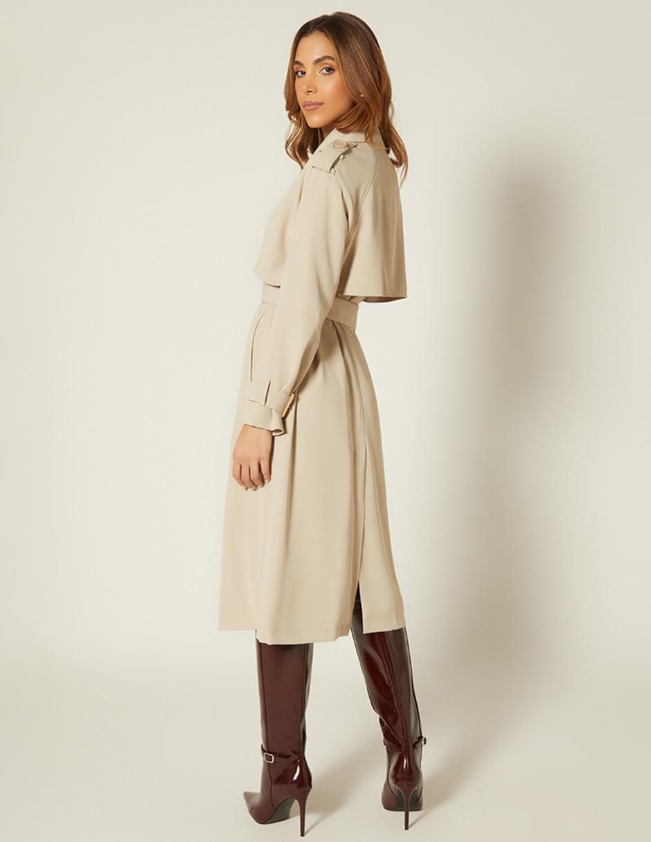 Gabardina con bolsillos para mujer 5