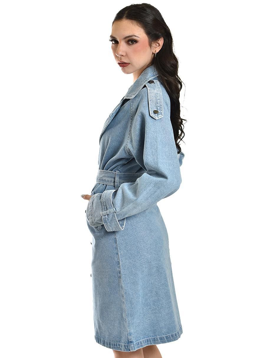 Gabardina con bolsillos para mujer 2