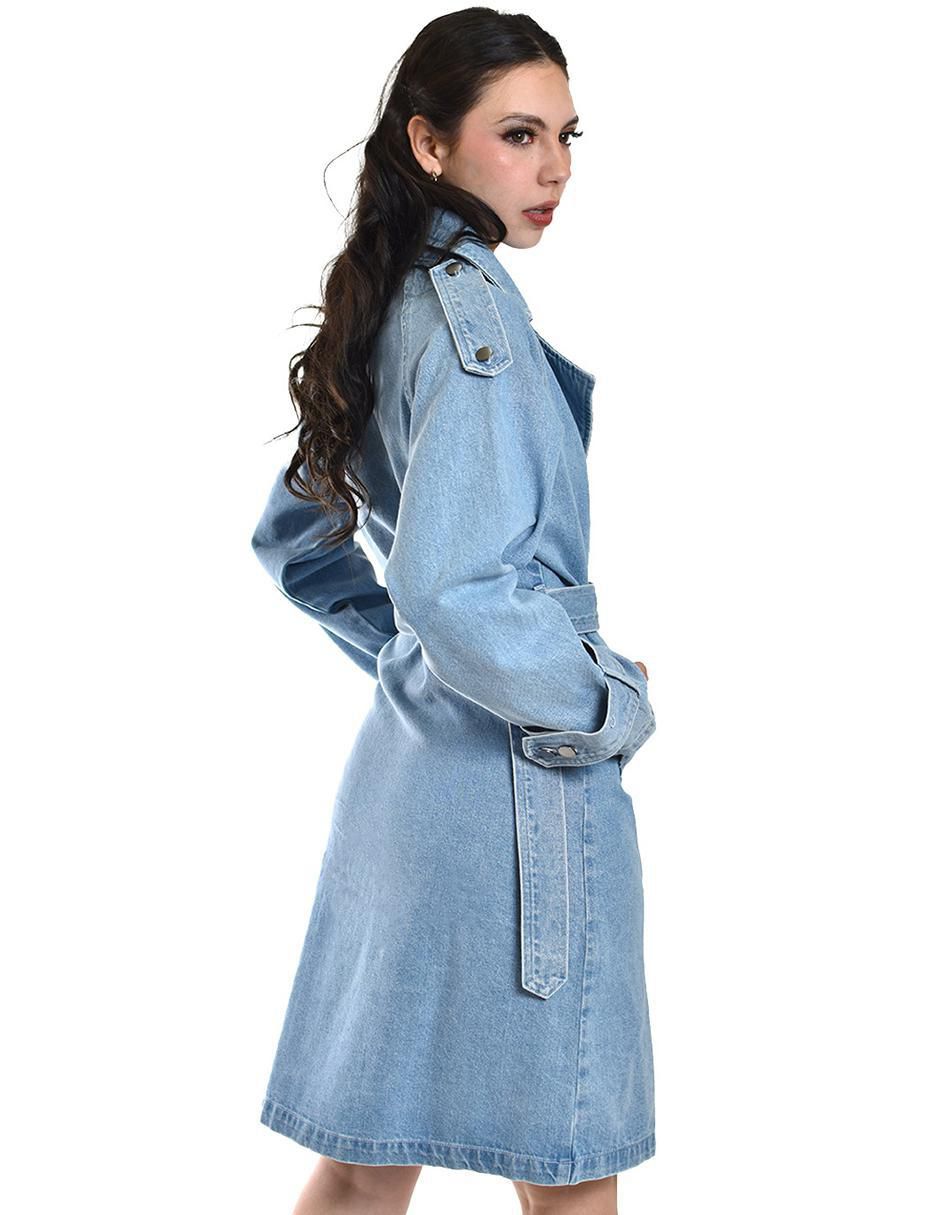 Gabardina con bolsillos para mujer 3