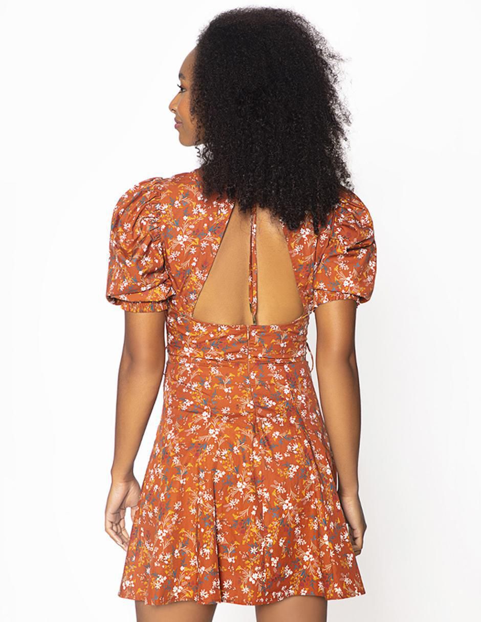 Vestido corto casual pradera de toscana para mujer