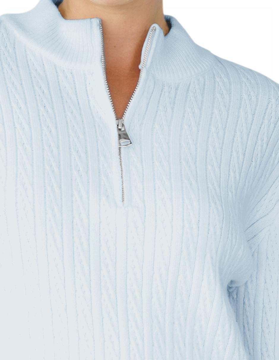 Suéter cuello con cierre para mujer 5
