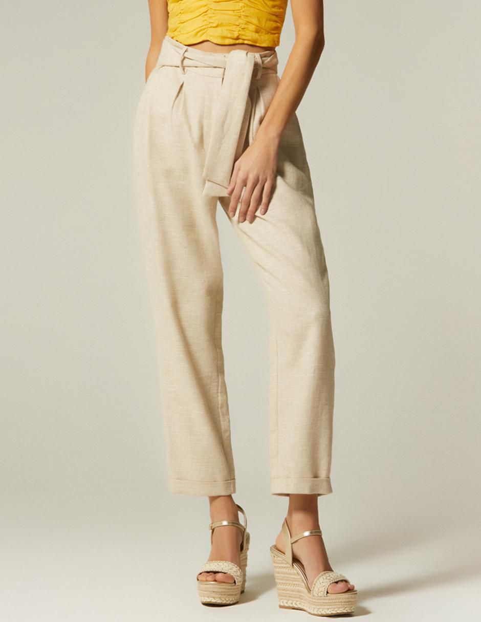 Pantalón chino straight para mujer