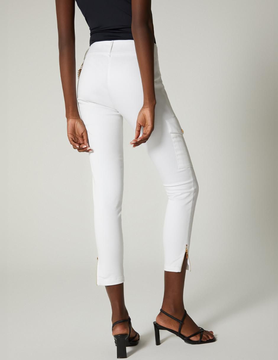 Legging a la cintura con botones para mujer