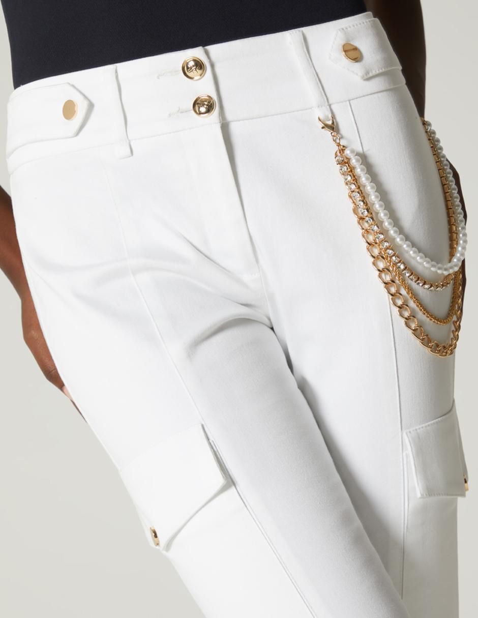 Legging a la cintura con botones para mujer