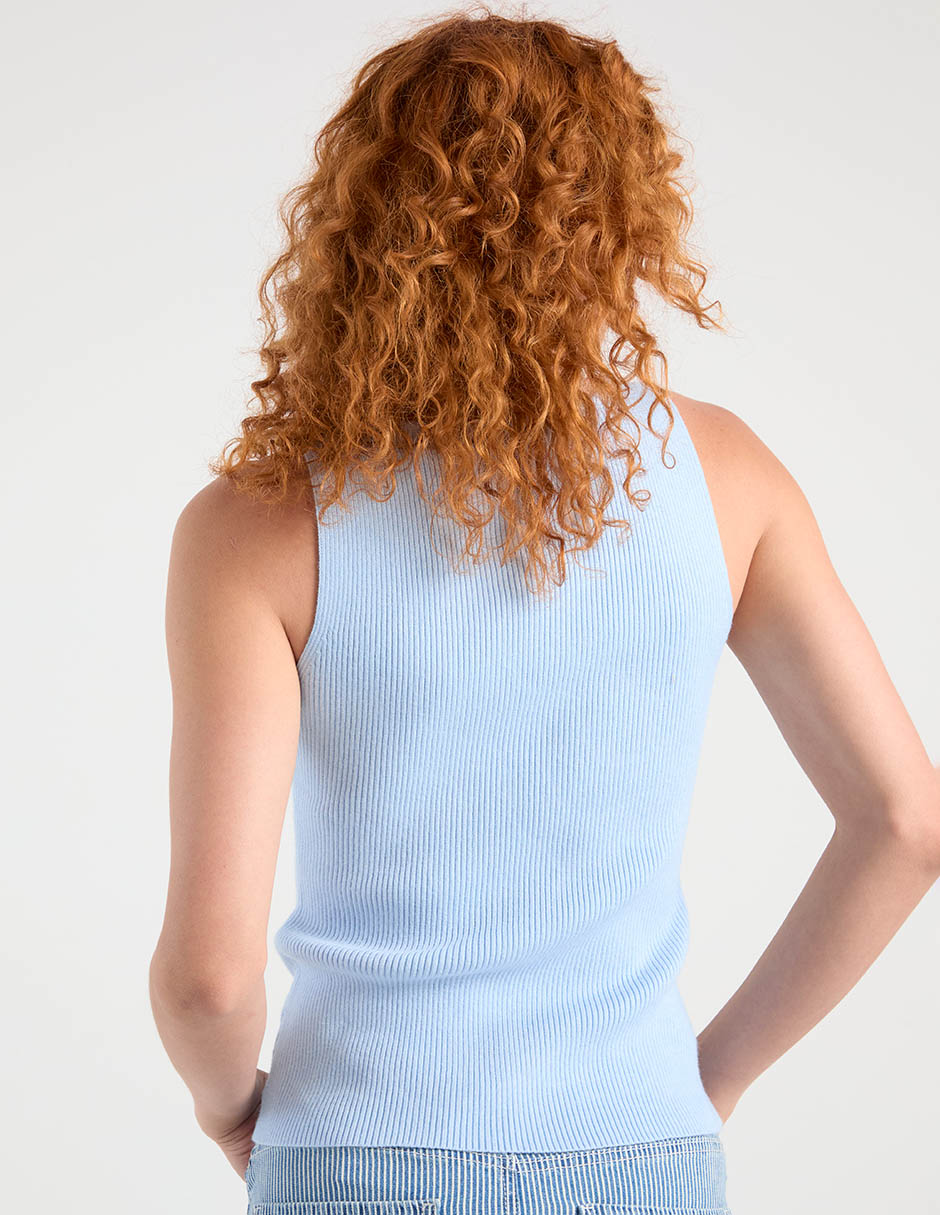 Top Petal + Pup cuello redondo tirante ancho