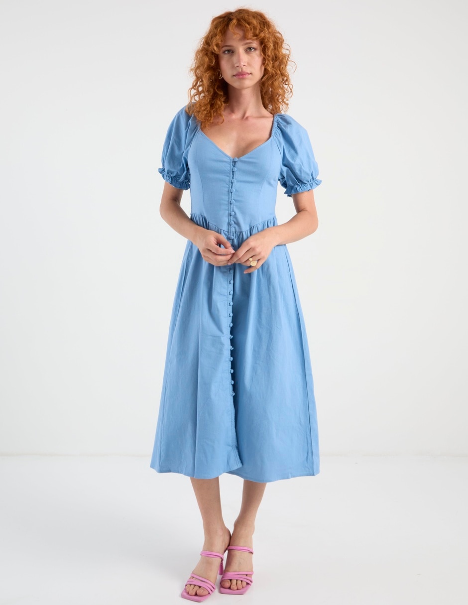Vestido midi casual para mujer Vestido midi casual para mujer
