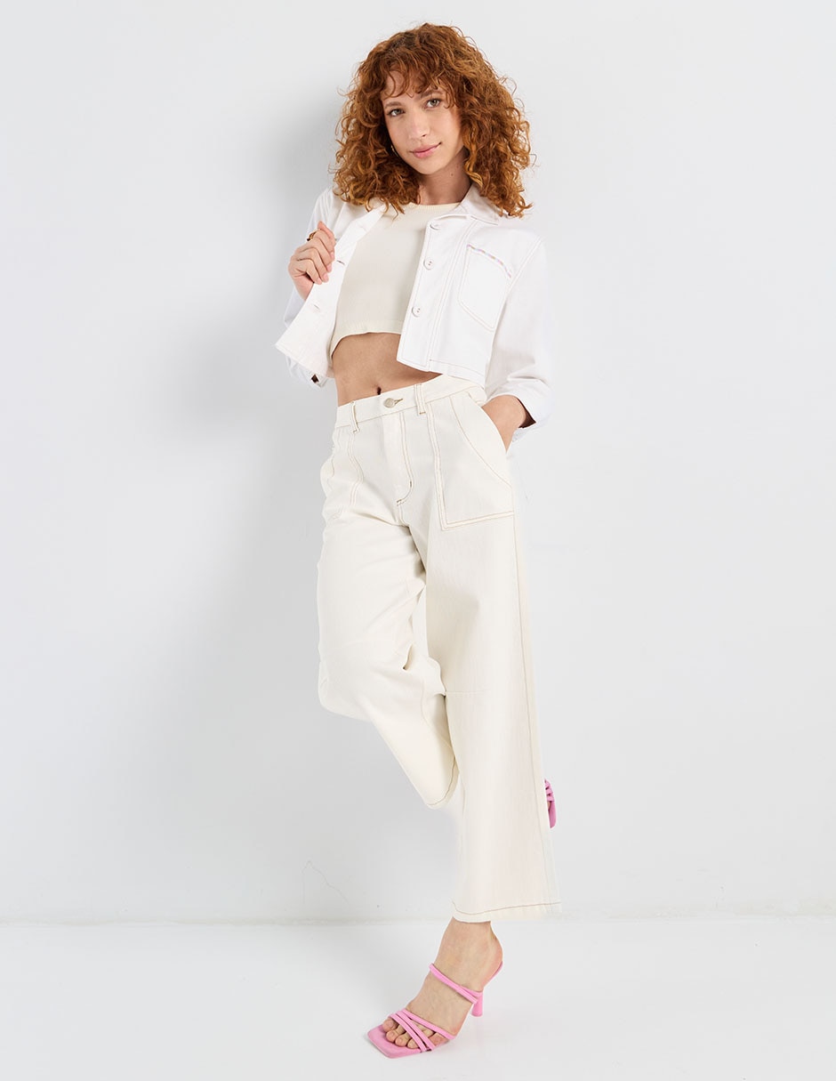 Pantalón amplio para mujer 4