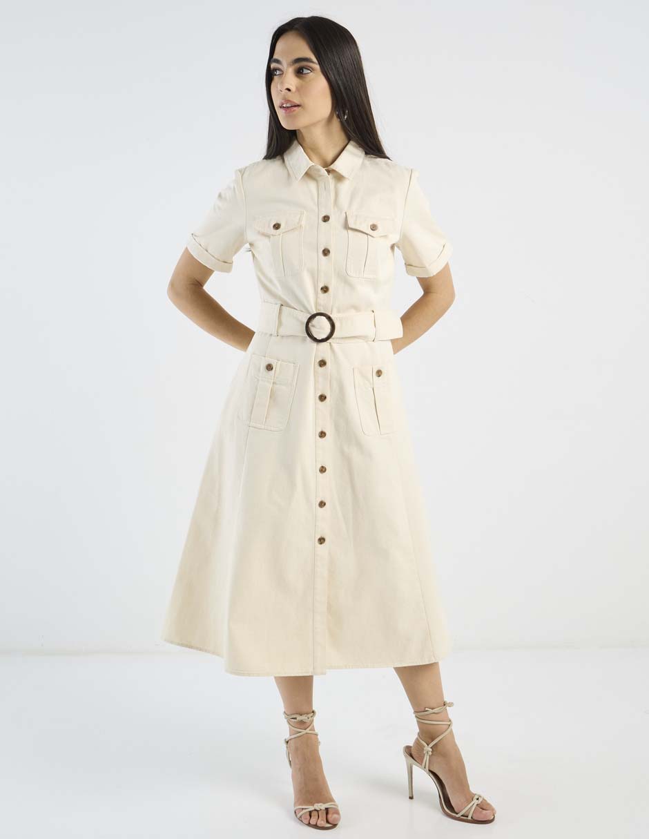 Vestido midi casual para mujer Vestido midi casual para mujer