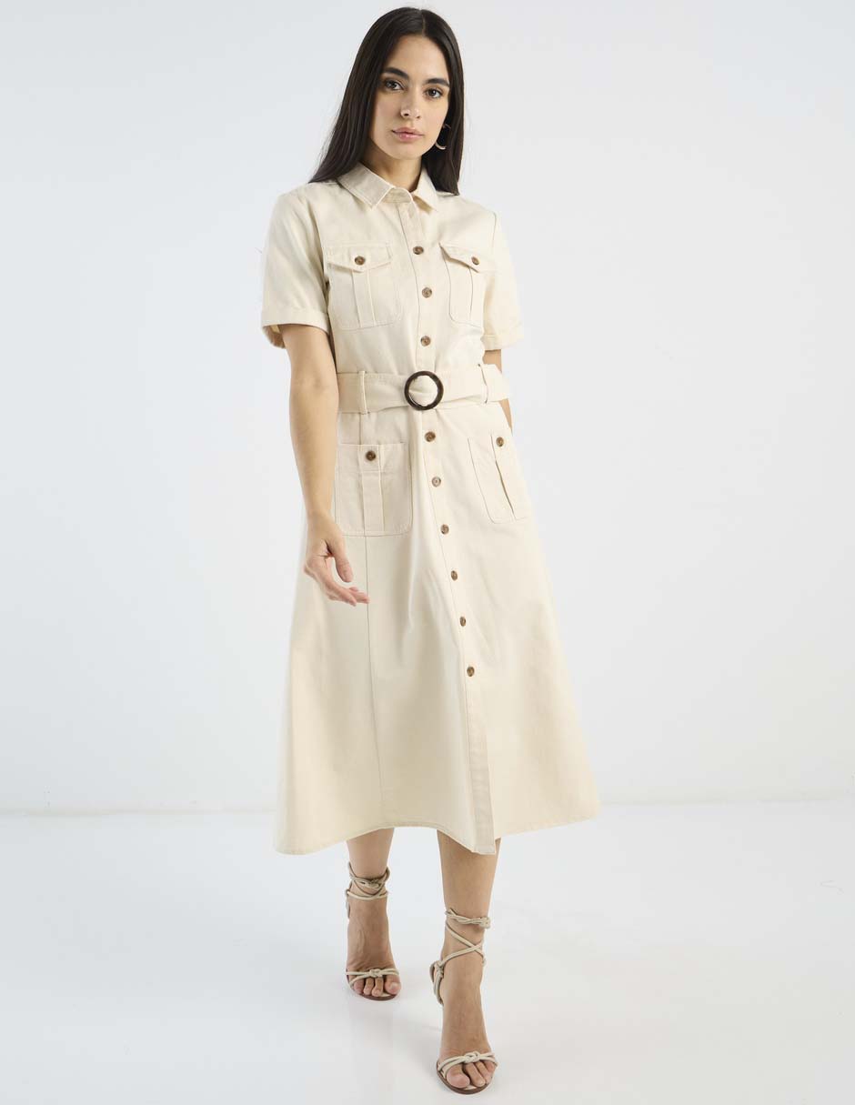 Vestido midi casual para mujer