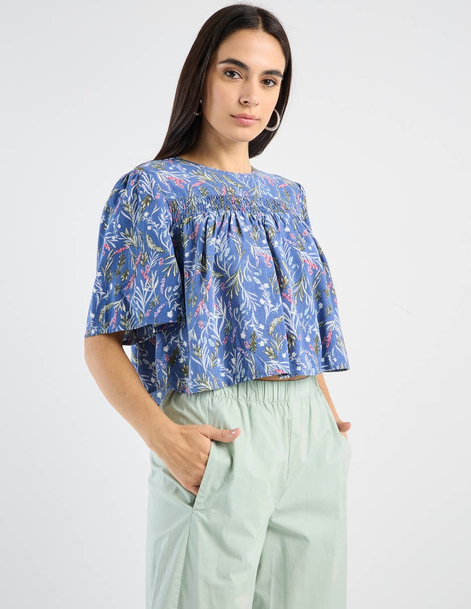 Blusa Petite Studio manga al codo para mujer