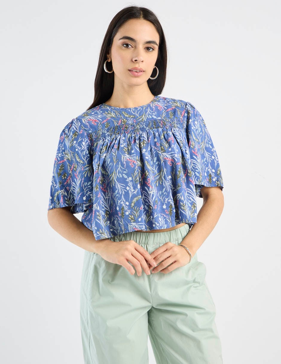 Blusa Petite Studio manga al codo para mujer