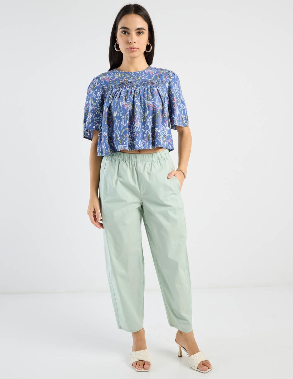 Blusa Petite Studio manga al codo para mujer