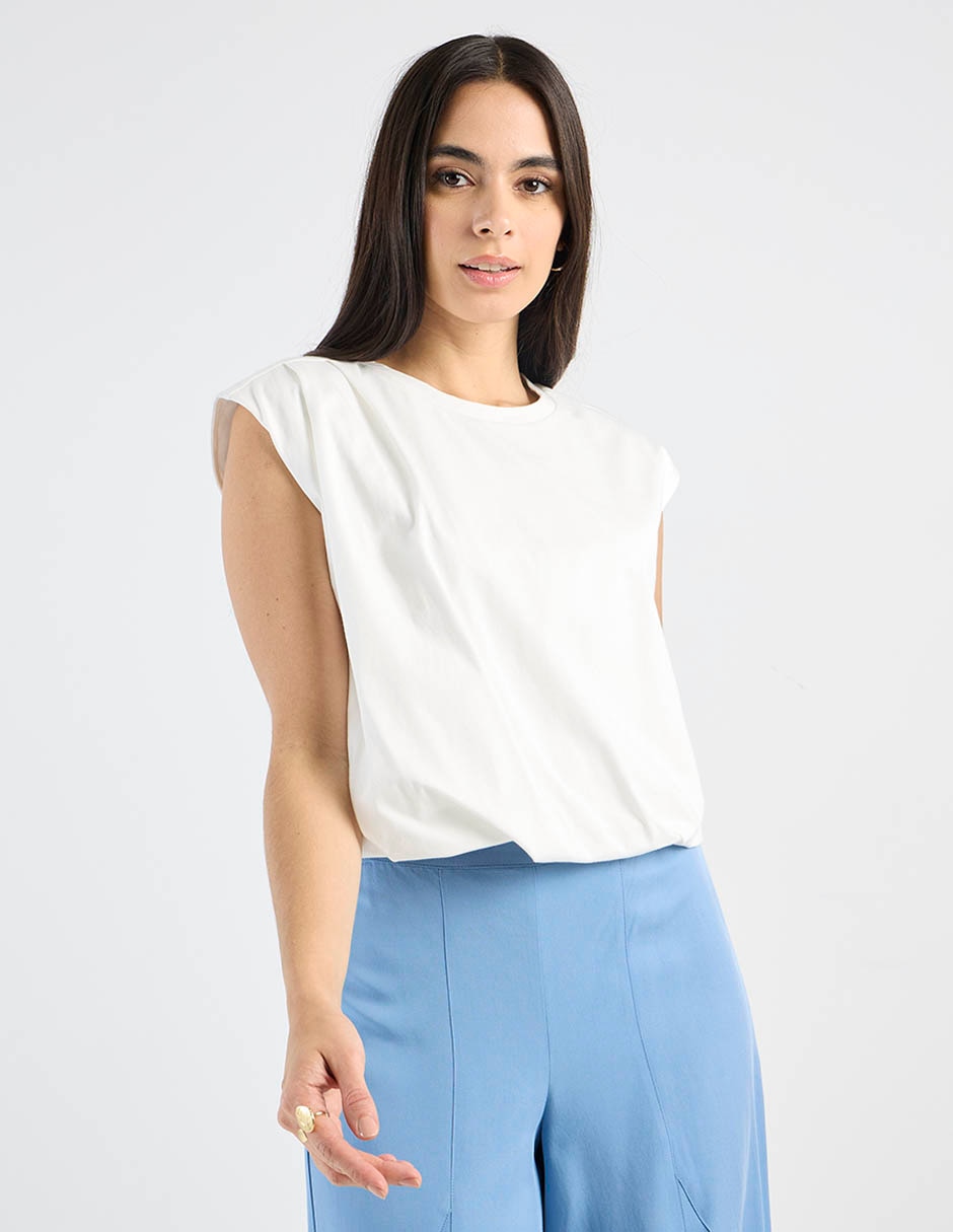 Blusa Petite Studio manga corta para mujer 1