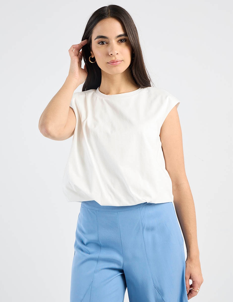 Blusa Petite Studio manga corta para mujer 7
