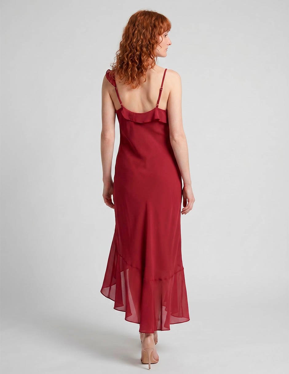 Vestido crop de fiesta escote bajo 2