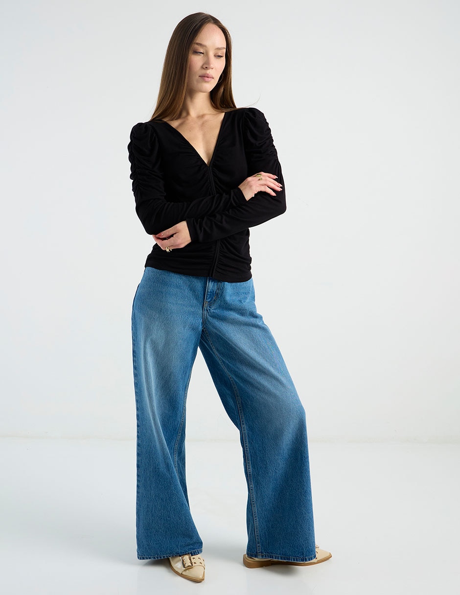 Jeans amplio para mujer 2