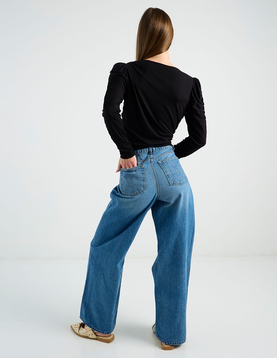 Jeans amplio para mujer 6