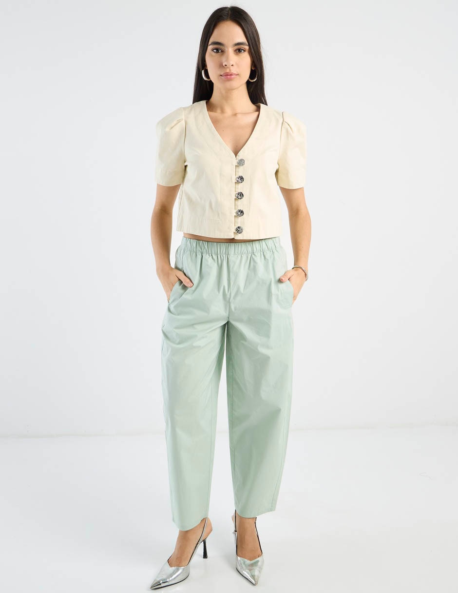 Blusa Petite Studio manga corta para mujer