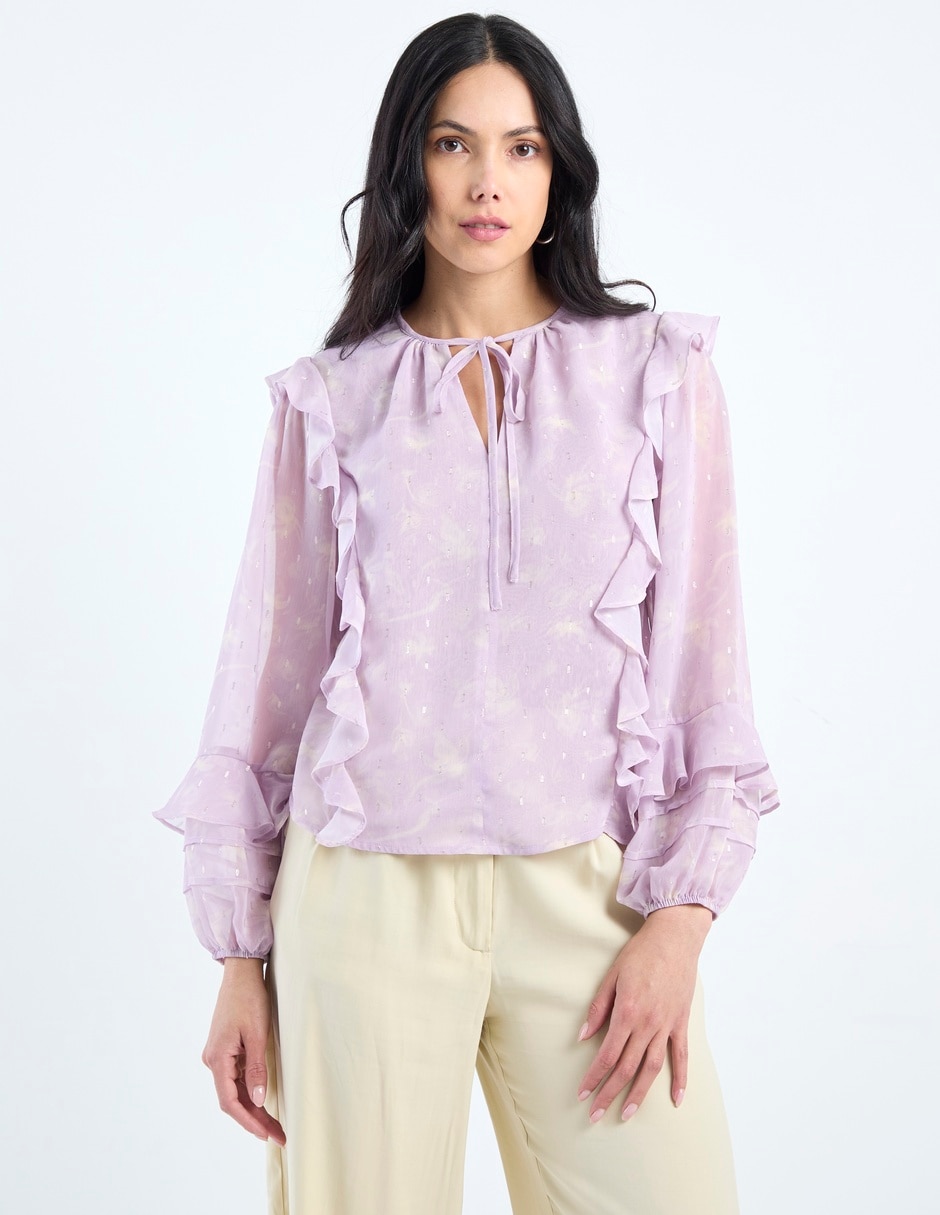 Blusa manga larga para mujer 1